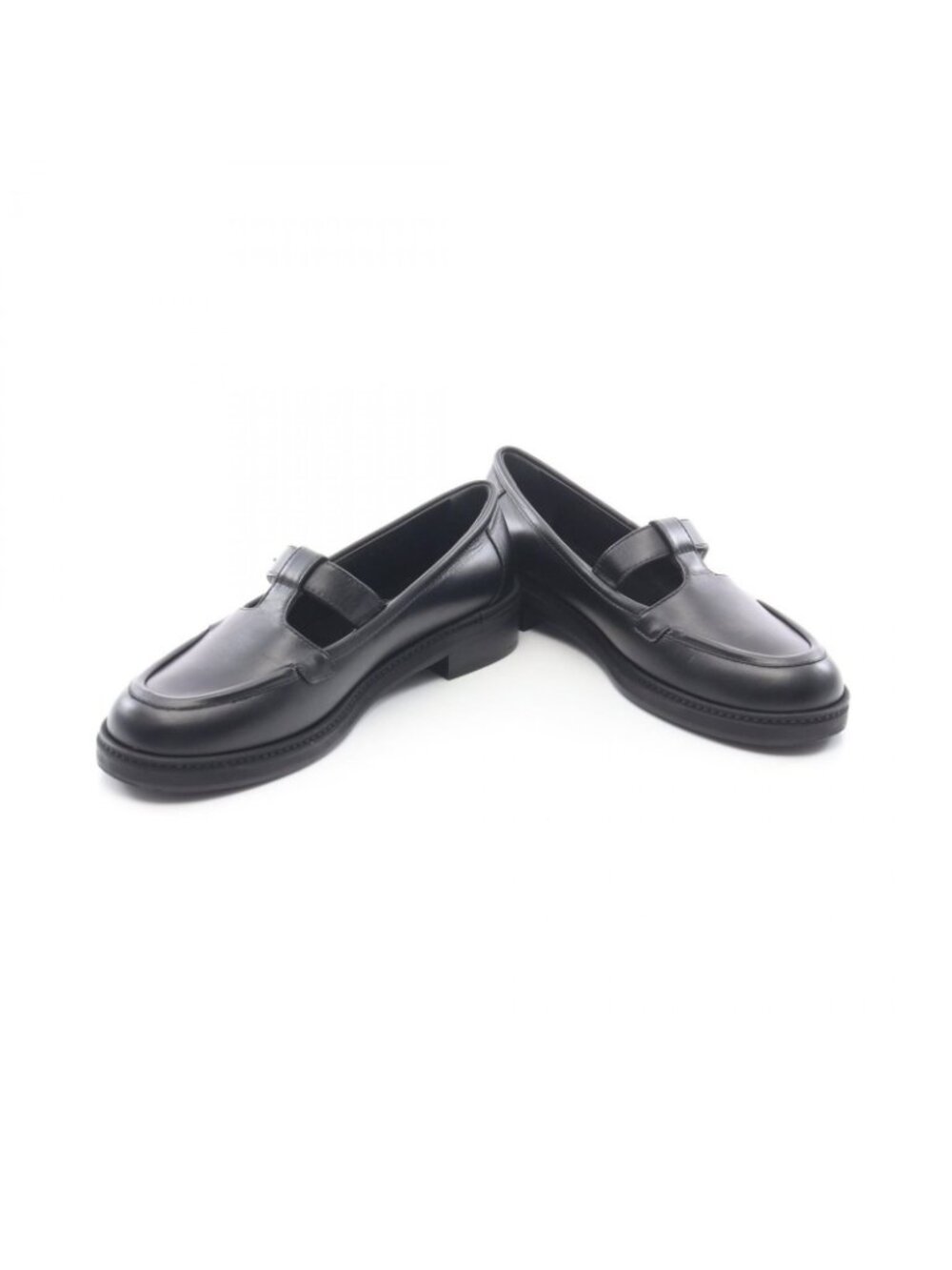 Chanel Loafers CC Logo Turnlock Black Leather - Picture 3 of 9